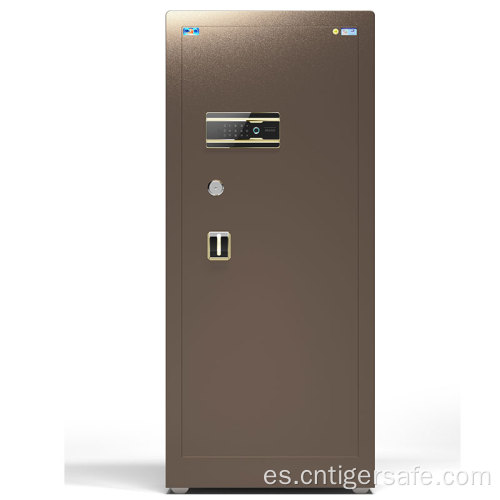 Tiger Safes Classic Series-Brown 150 cm de altura con bloqueo de huellas dactilares